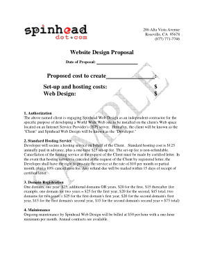 Free Download PDF Books, Website Design Proposal Quotation Template
