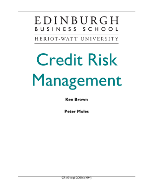 Free Download PDF Books, Credit Risk Management Sample Template