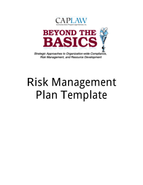 Free Download PDF Books, Risk Management Plan Template Sample Template