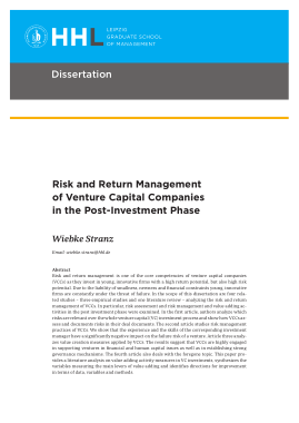 Free Download PDF Books, Venture Capital Risk Management Sample Template