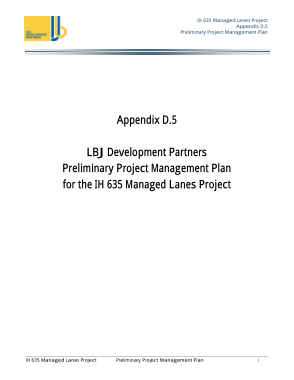 Free Download PDF Books, Preliminary Project Management Plan Template
