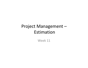 Free Download PDF Books, Project Management Estimation Template