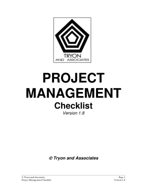 Free Download PDF Books, Project Management Task Checklist Template