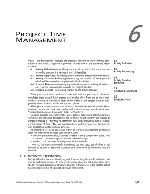 Free Download PDF Books, Project Schedule Management Plan Example Template