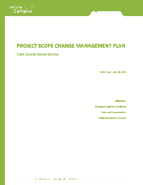 Free Download PDF Books, Project Scope Change Management Plan Template