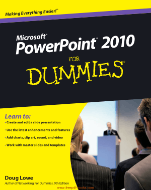 Powerpoint 2010 For Dummies