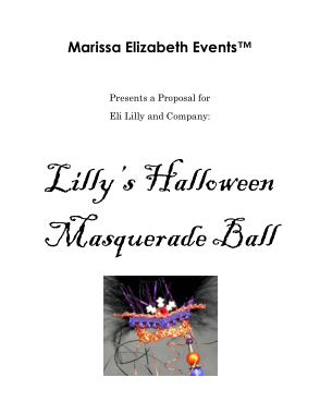 Free Download PDF Books, Halloween Party Event Proposal Template