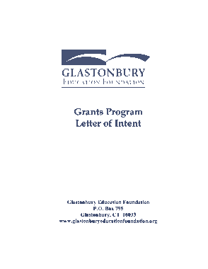Free Download PDF Books, Grant Program Letter of Intent Form Template