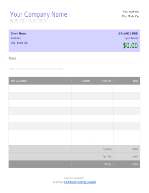 Free Download PDF Books, Business Company Invoice Example Template