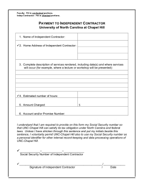 Free Download PDF Books, Independent Contractor Payment Invoice Template