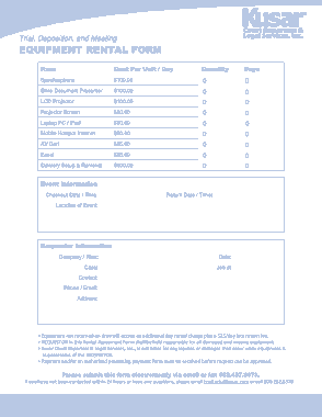 Free Download PDF Books, Equipment Rent Invoice Template