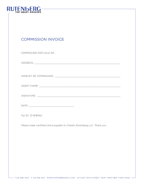 Free Download PDF Books, Sales Commission Invoice Free Template