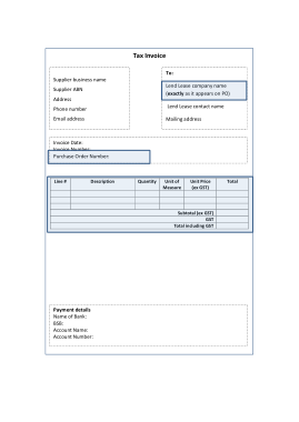 Free Download PDF Books, Tax Invoice Template