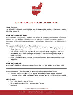 Free Download PDF Books, Countryside Retail Associate CV Template