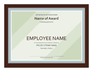 Free Download PDF Books, Employee Award Certificate Template