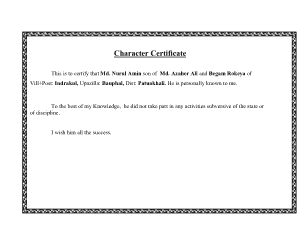 Free Download PDF Books, Word Character Certificate Template