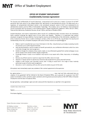 Free Download PDF Books, Employment Contract Confidentiality Agreement Template