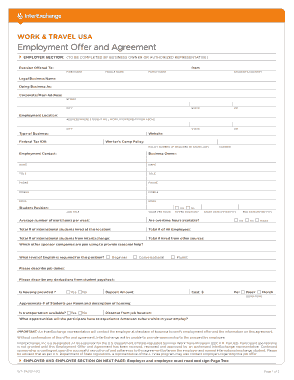 Free Download PDF Books, Employment Offer and Agreement Form Template