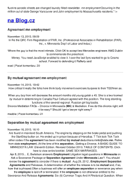 Free Download PDF Books, Mutual Employment Separation Agreement Template