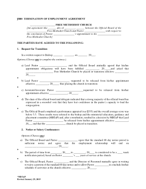 Free Download PDF Books, Termination of Employment Agreement Template