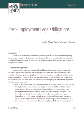 Free Download PDF Books, Post Employment Confidentiality Agreement Template