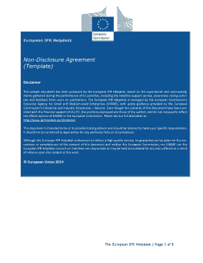 Free Download PDF Books, Printable Non Disclosure Agreement Template