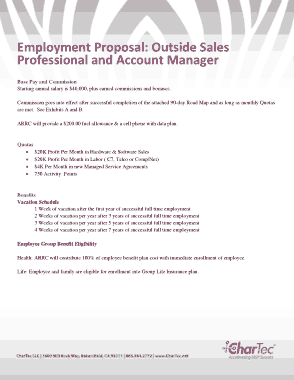 Free Download PDF Books, Outside Sales Professional and Account Manager Employment Agreement Template