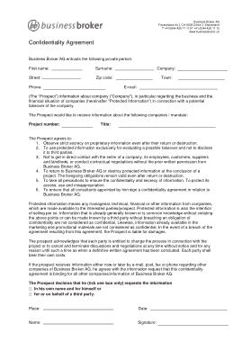 Free Download PDF Books, Confidentiality Agreement Template