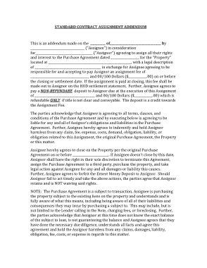 Free Download PDF Books, Standard Contract Assignment Agreement Template