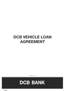 Free Download PDF Books, Commecial DCB Vehicle Loan Agreement Template