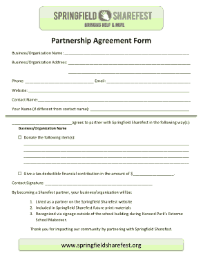 Free Download PDF Books, Free Partnership Agreement Form Template