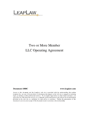 Free Download PDF Books, General Partnership Operating Agreement Template