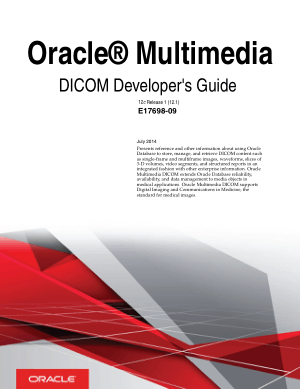 Free Download PDF Books, Oracle Multimedia Dicom Developers Guide
