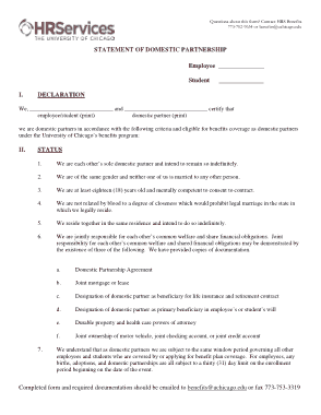 Free Download PDF Books, Statement of Domestic Partnership Agreement Template