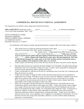 Free Download PDF Books, Commercial Rental Agreement Printable Template
