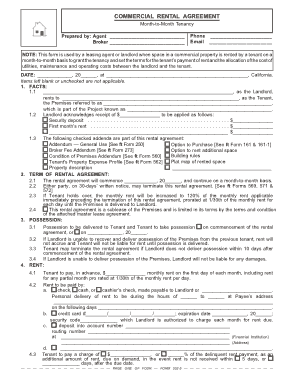 Free Download PDF Books, Commercial Rental Agreement Template