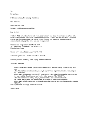 Free Download PDF Books, Rental Lease Agreement Letter Template