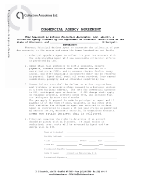 Free Download PDF Books, Commercial Agency Agreement Template