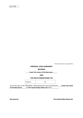 Free Download PDF Books, Personal Loan Agreement Template