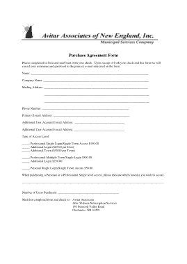 Free Download PDF Books, Purchase Agreement Form Template