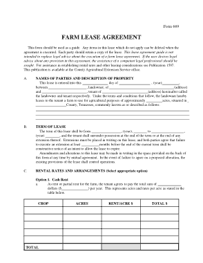 Free Download PDF Books, Farm Lease Agreement Template
