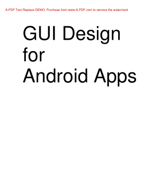 Gui Design For Android Apps