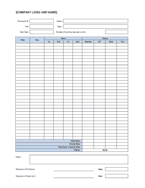 Free Download PDF Books, Time Log Excel Template
