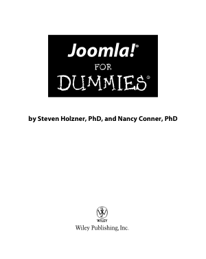 Joomla For Dummies