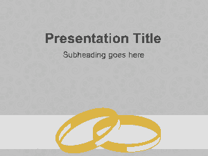 Free Download PDF Books, Wedding Rings PowerPoint Template