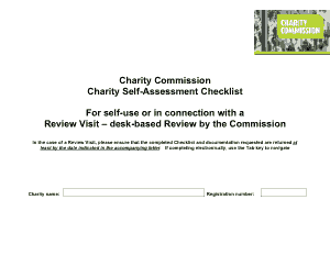 Free Download PDF Books, Charity Risk Self-Assessment Checklist Template