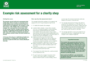 Free Download PDF Books, Example Risk Assessment For A Charity Shop Template