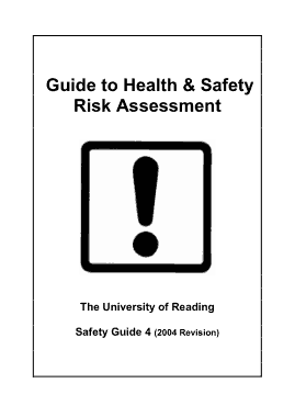 Free Download PDF Books, Guide to Health Safety Risk Assessment Template