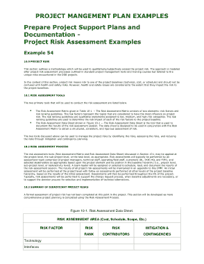 Free Download PDF Books, Project Risk Assessment Template