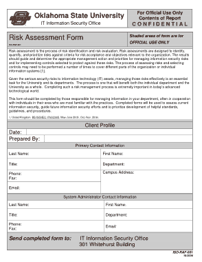 Free Download PDF Books, Security Risk Assessment Form Sample Template